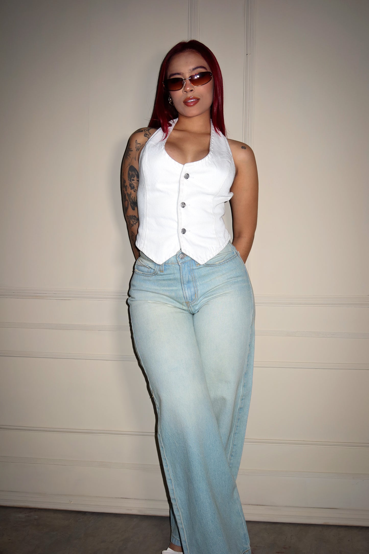 Jeans Glow Blue Baggy O-3001