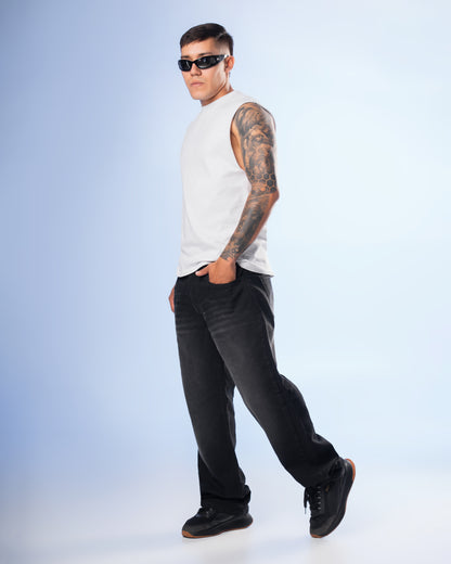 Jeans Straight Negro Humo O-12000