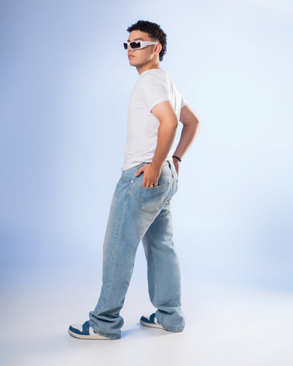 Jeans Soft Blue Straight O-12001