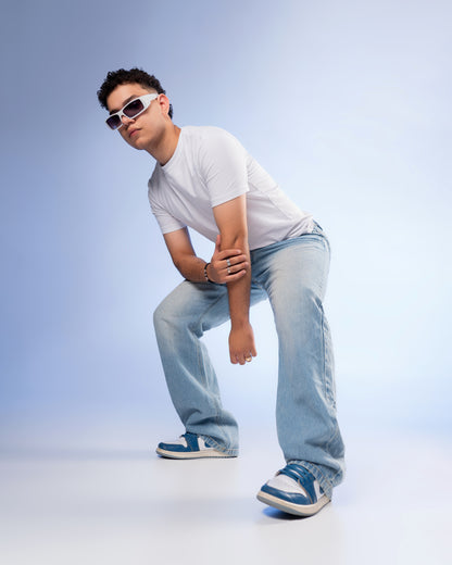 Jeans Soft Blue Straight O-12001