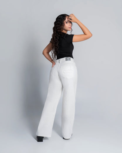 JEANS WHITE STRAIGHT O-2003