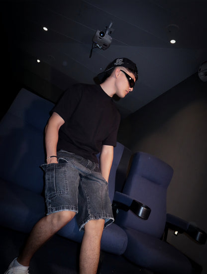 Bermuda Black Humo Cargo O-1001