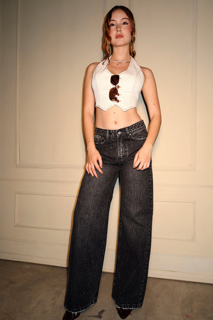 Jeans Flash Black straight O-2005