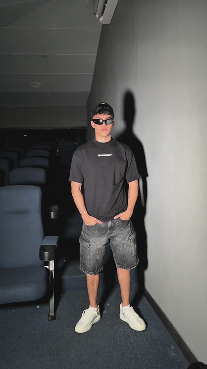 Bermuda Black Humo Cargo O-1001